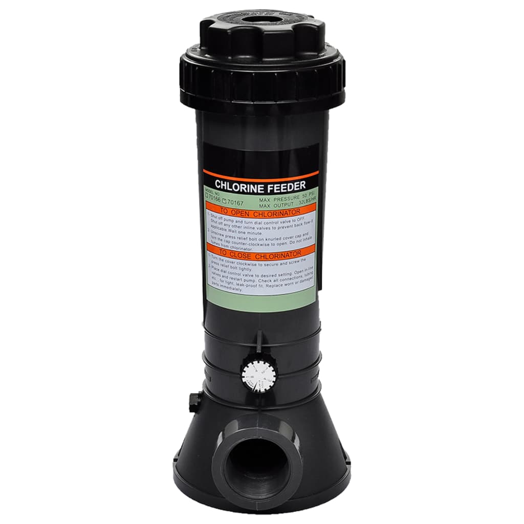Automatic Chlorine Feeder For Swimming Pool Black 90350