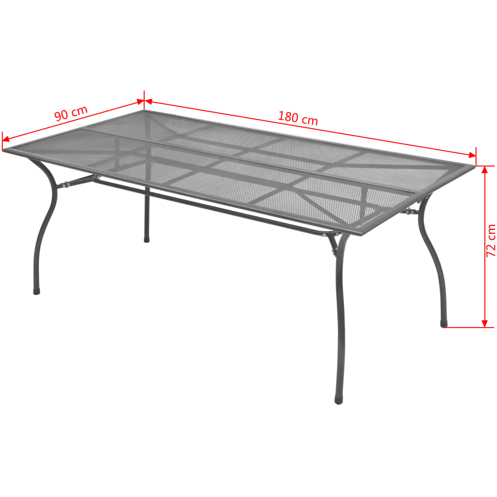 Bistro Table Steel Mesh Anthracite 42721