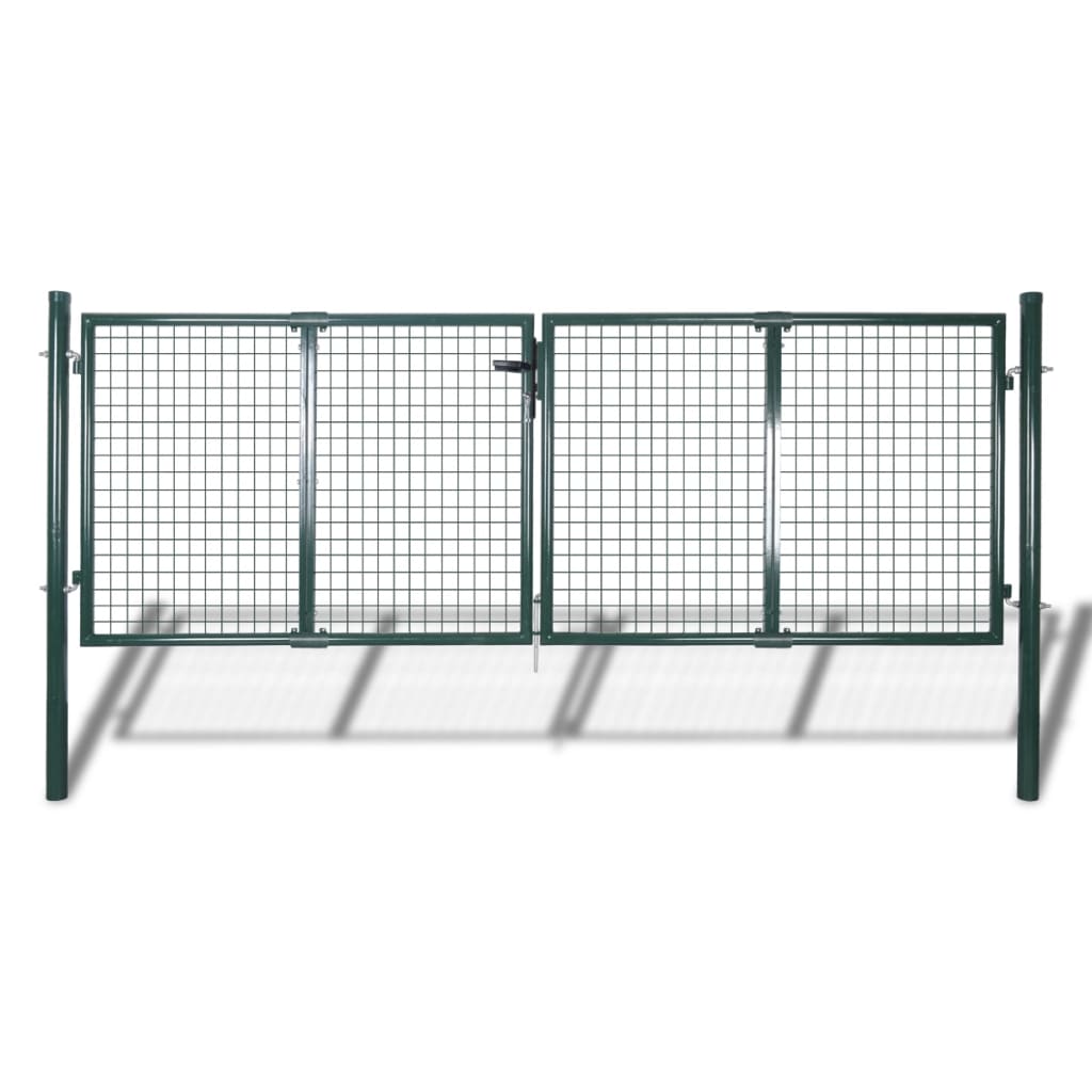 Fence Gate Steel Green 42980