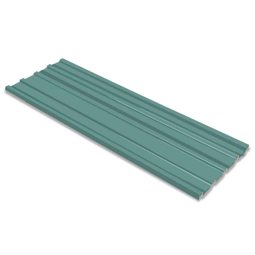 Roof Panels Galvanized Steel Green 42984