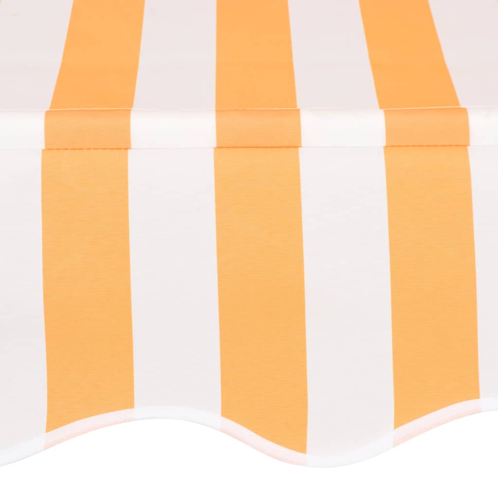 Manual Retractable Awning And Blue Stripes Yellow 43230