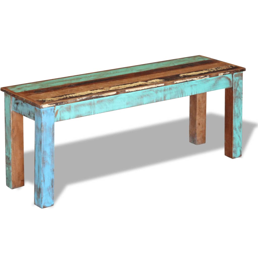 Bench Solid Reclaimed Wood Multicolour 243454