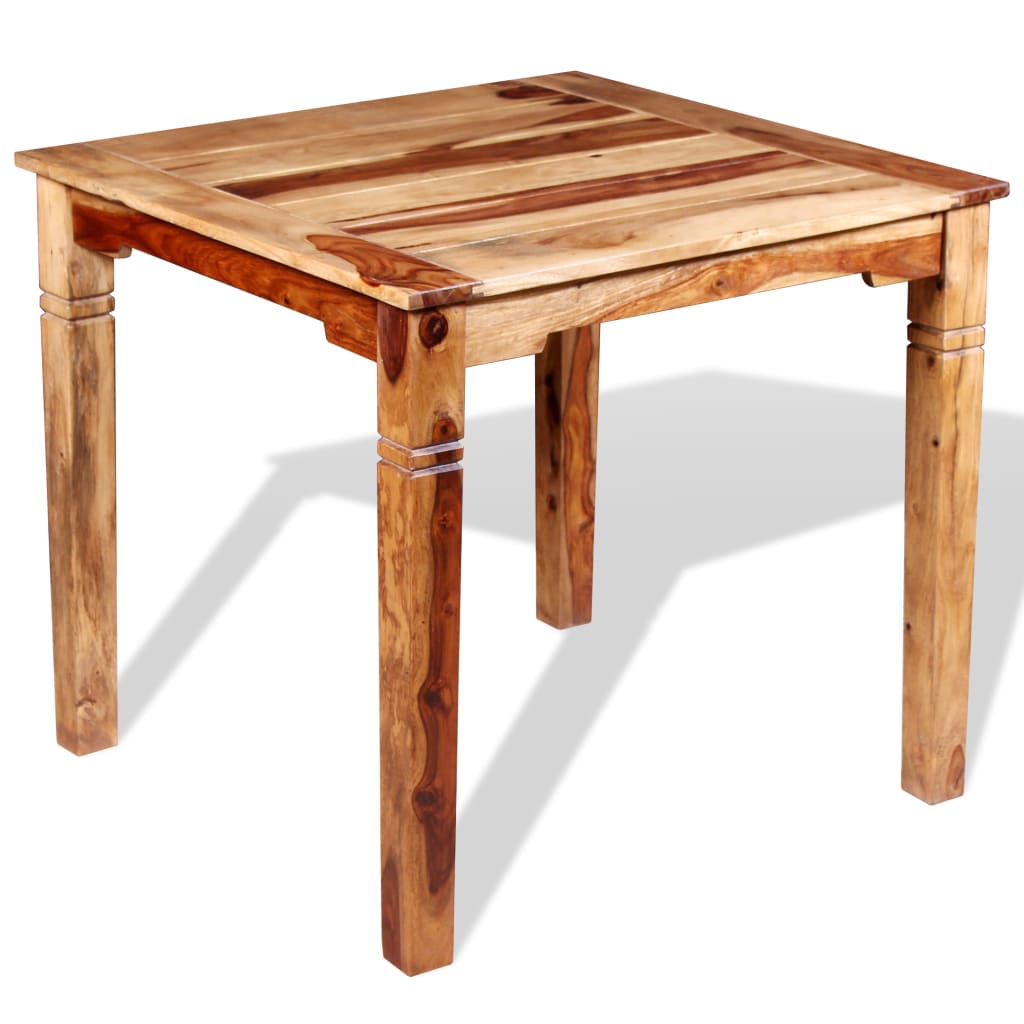 Dining Table Solid Sheesham Wood Brown 243962