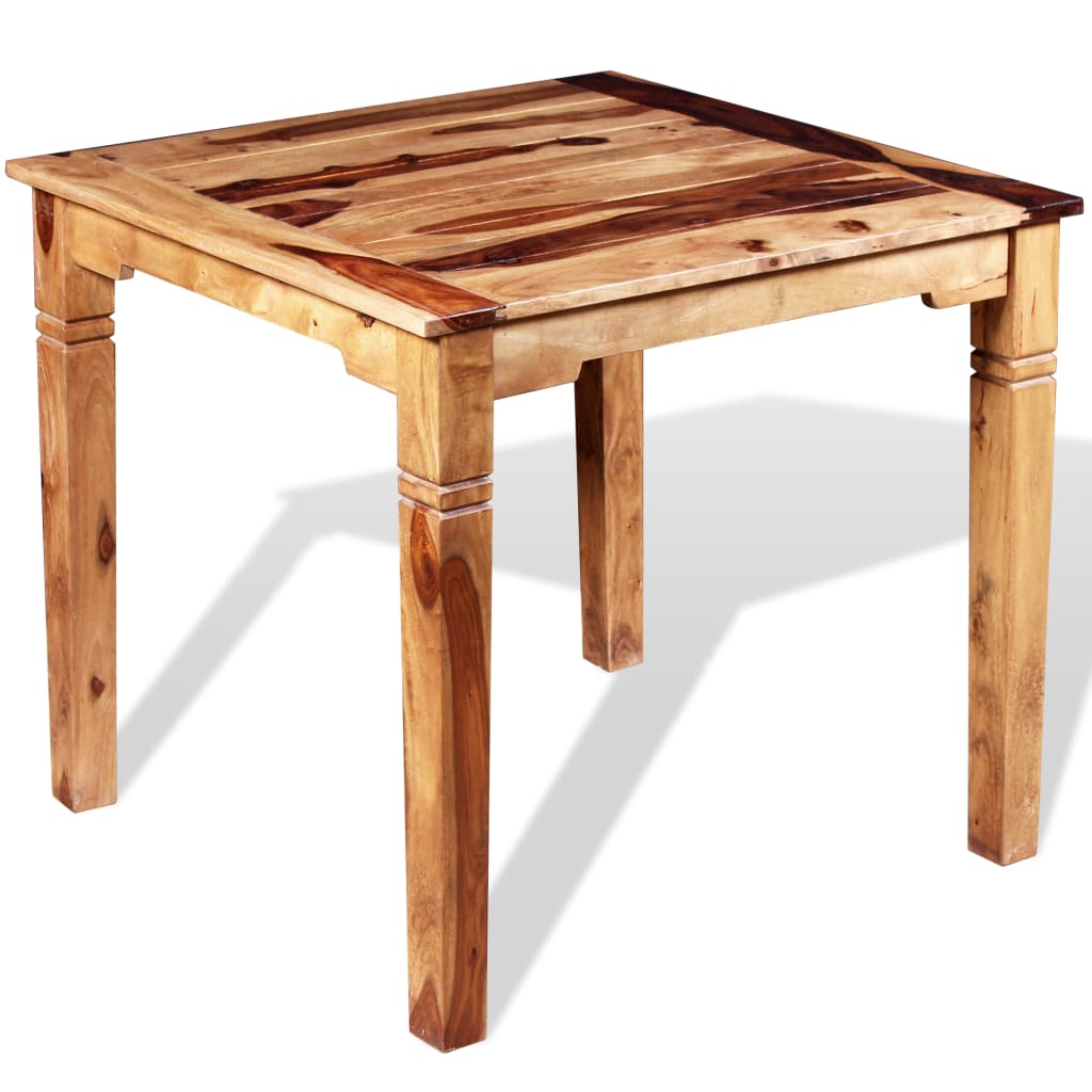 Dining Table Solid Sheesham Wood Brown 243962
