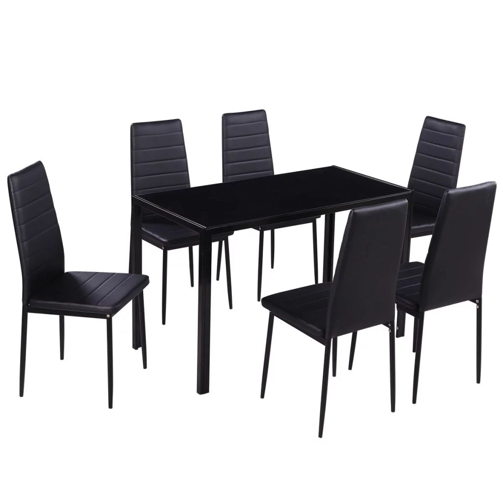 Five Dining Table And Chair Set Black 244116