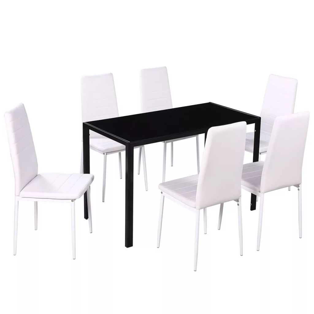 Five Dining Table And Chair Set Black 244116