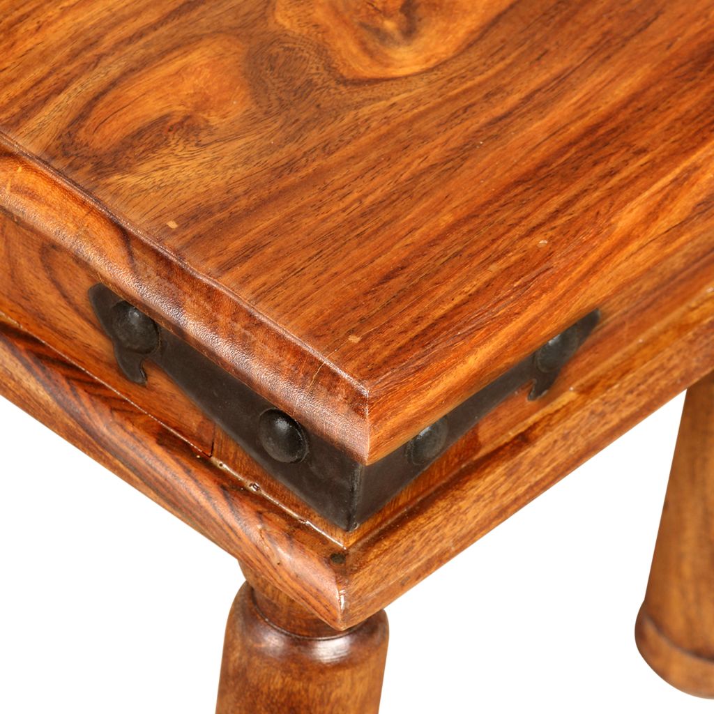 Nesting Table Set S Solid Sheesham Wood Brown 244355