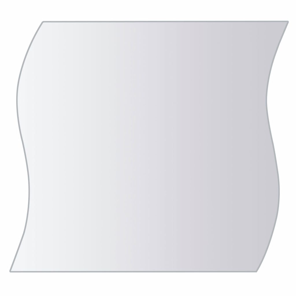 Eight Mirror Tiles Multi Shape Glass Silver 244461