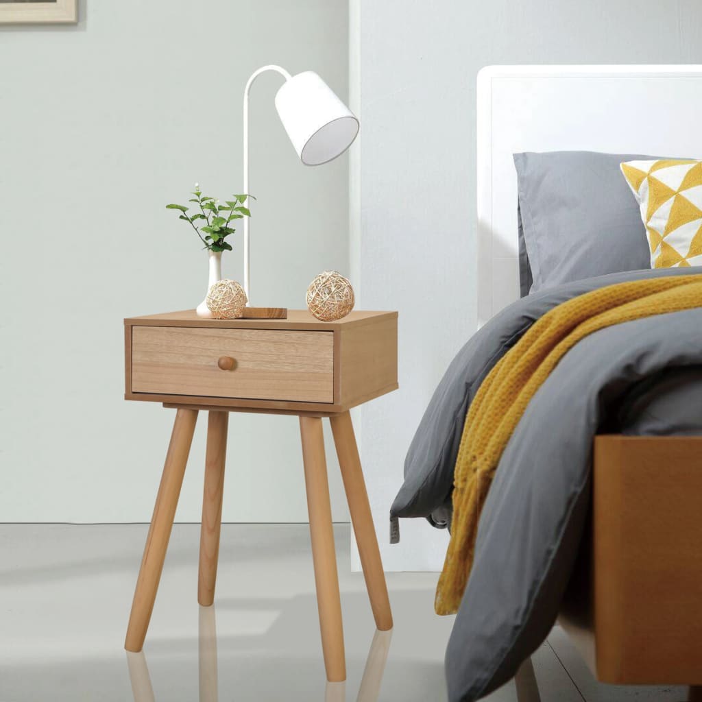 Side Tables Solid Pine White 244740