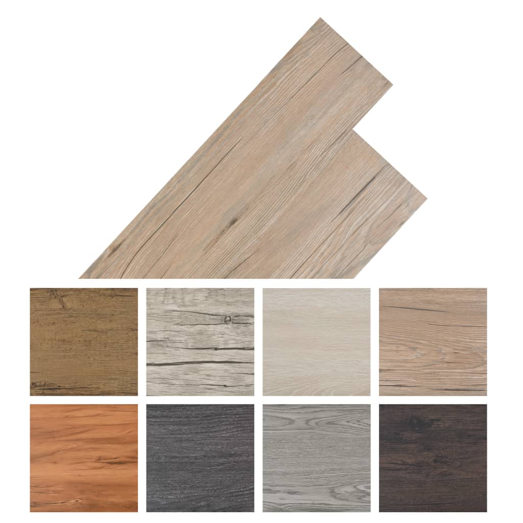 Self Adhesive Pvc Flooring Planks Walnut Brown 245170