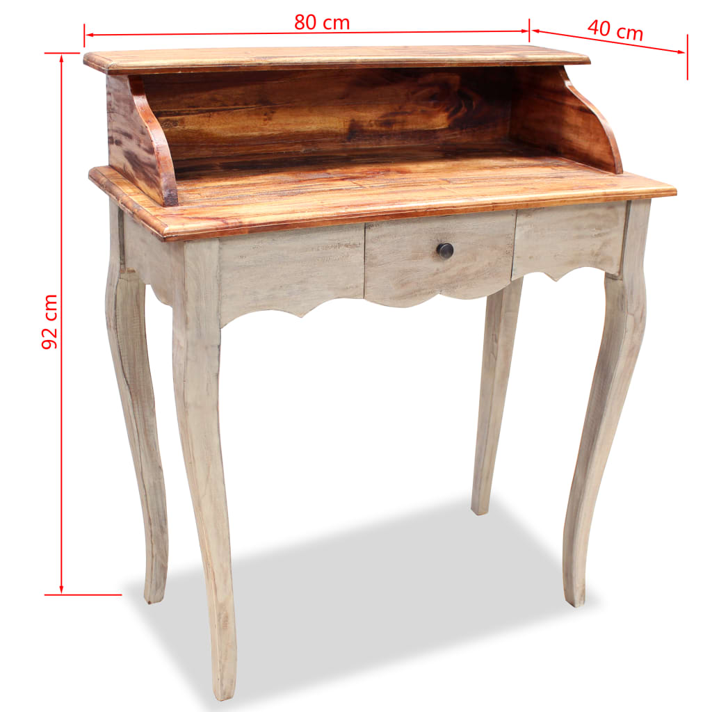 Writing Desk Solid Reclaimed Wood Brown 244503