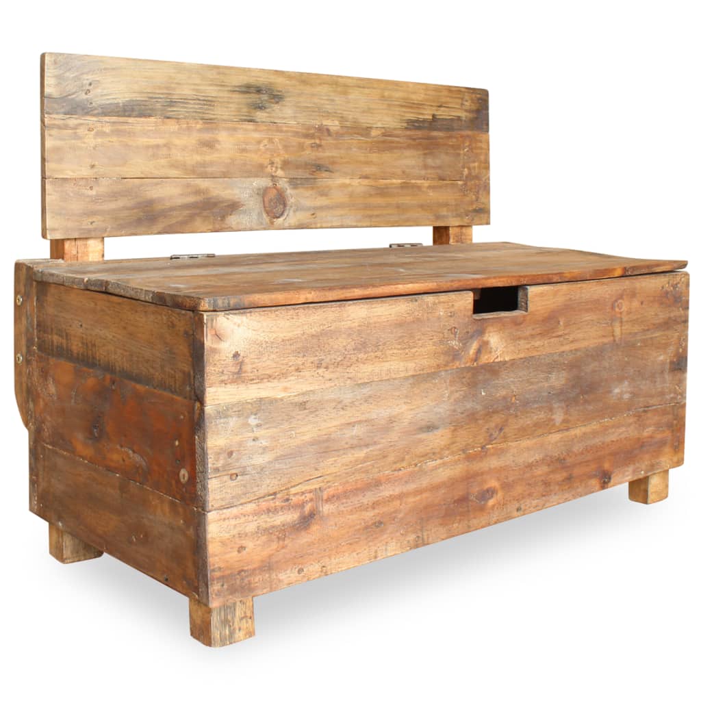Bench Solid Reclaimed Wood Brown 244510
