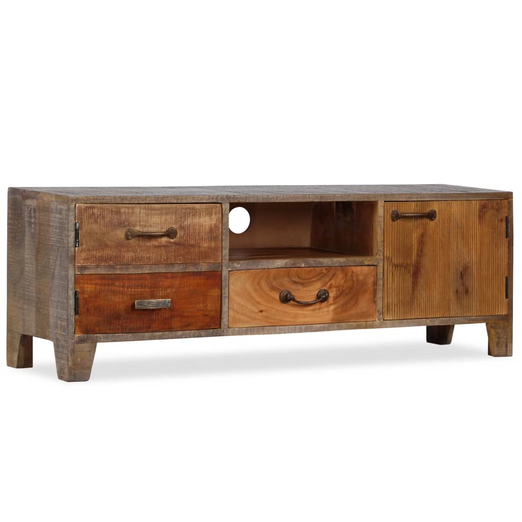 Tv Cabinet Solid Wood Vintage Brown 244967