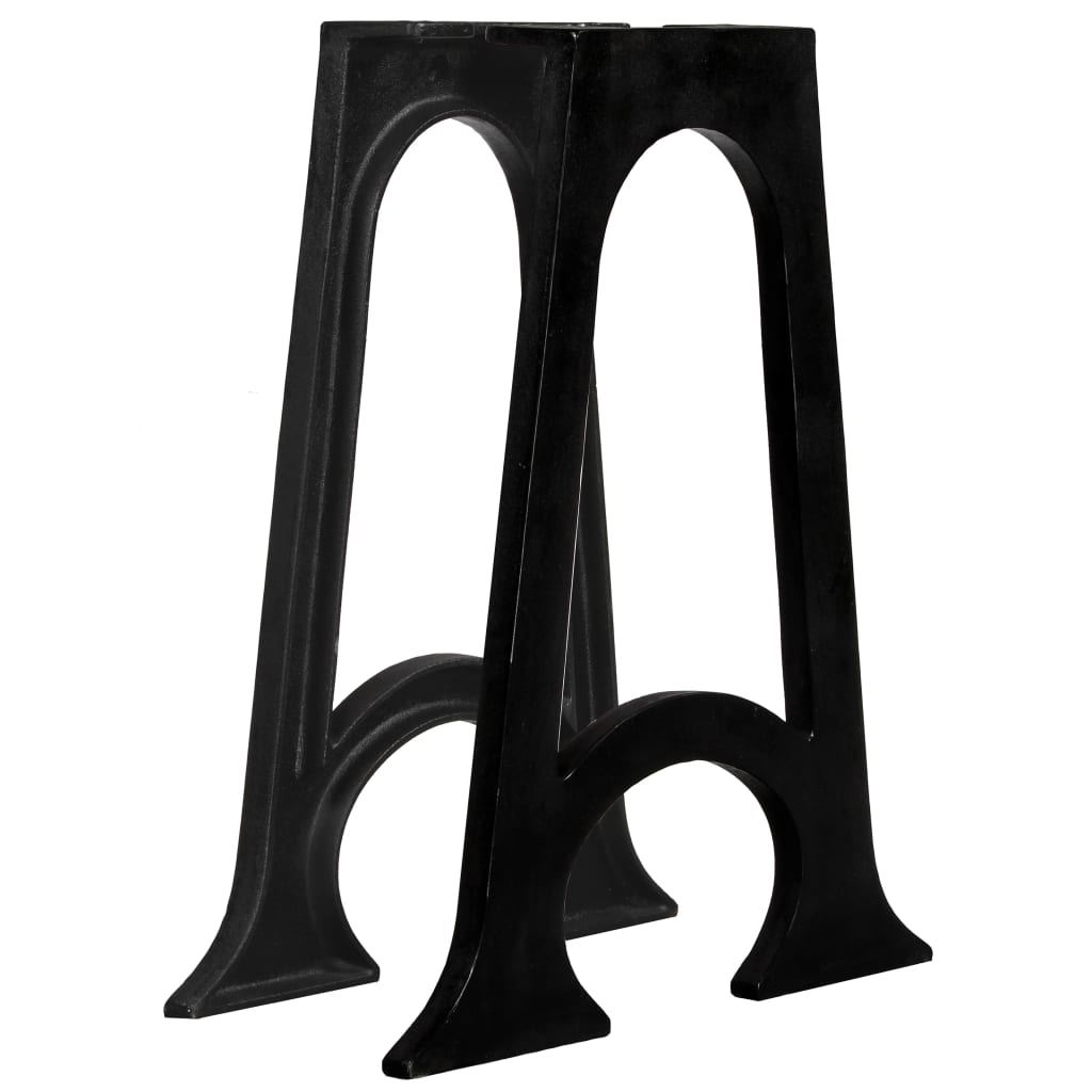 Bench Legs A Frame Cast Iron Black 245422
