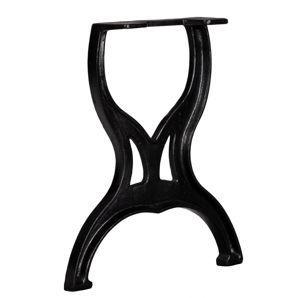 Dining Table Legs Frame Cast Iron Black 245432