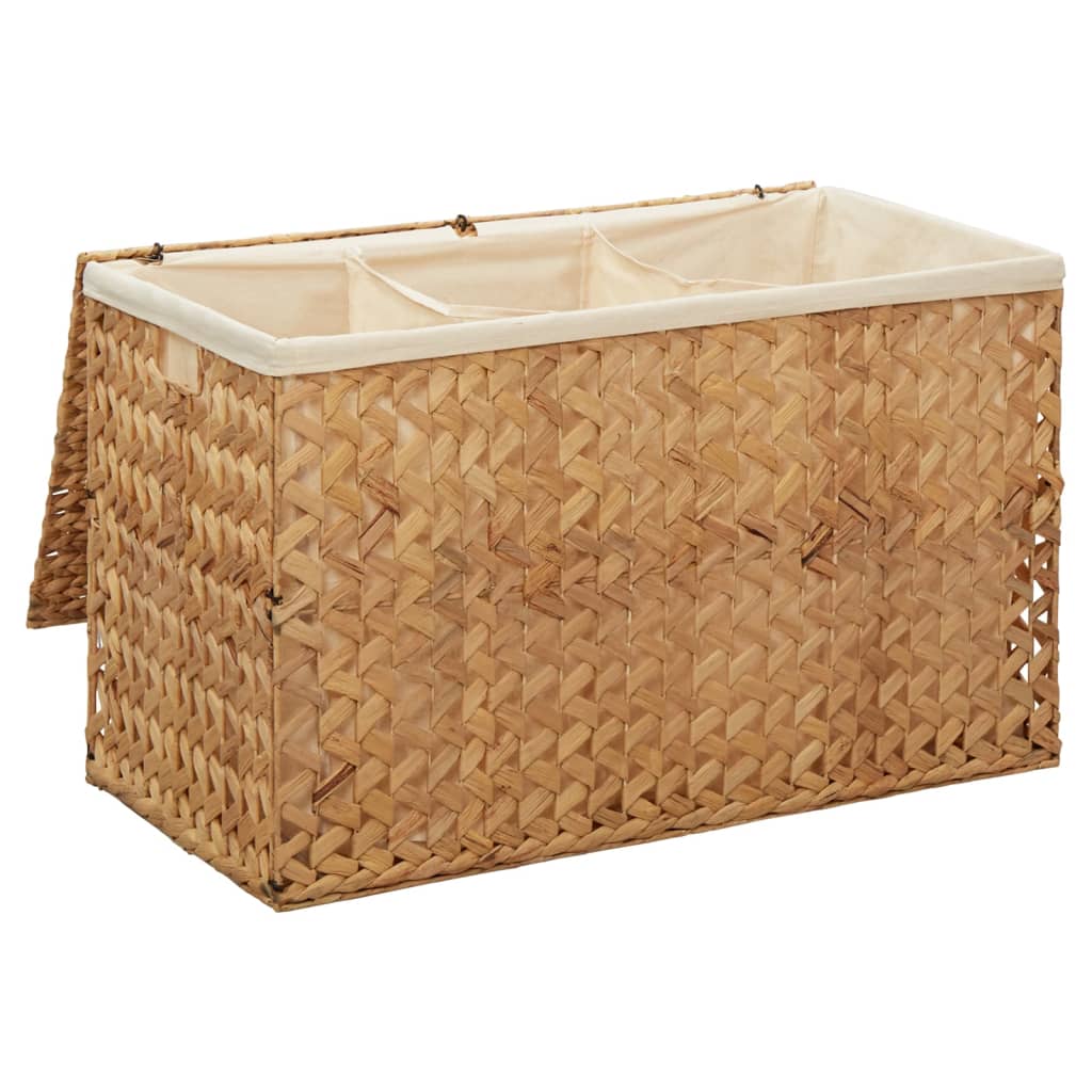 Laundry Basket Set S Water Hyacinth Brown 245488