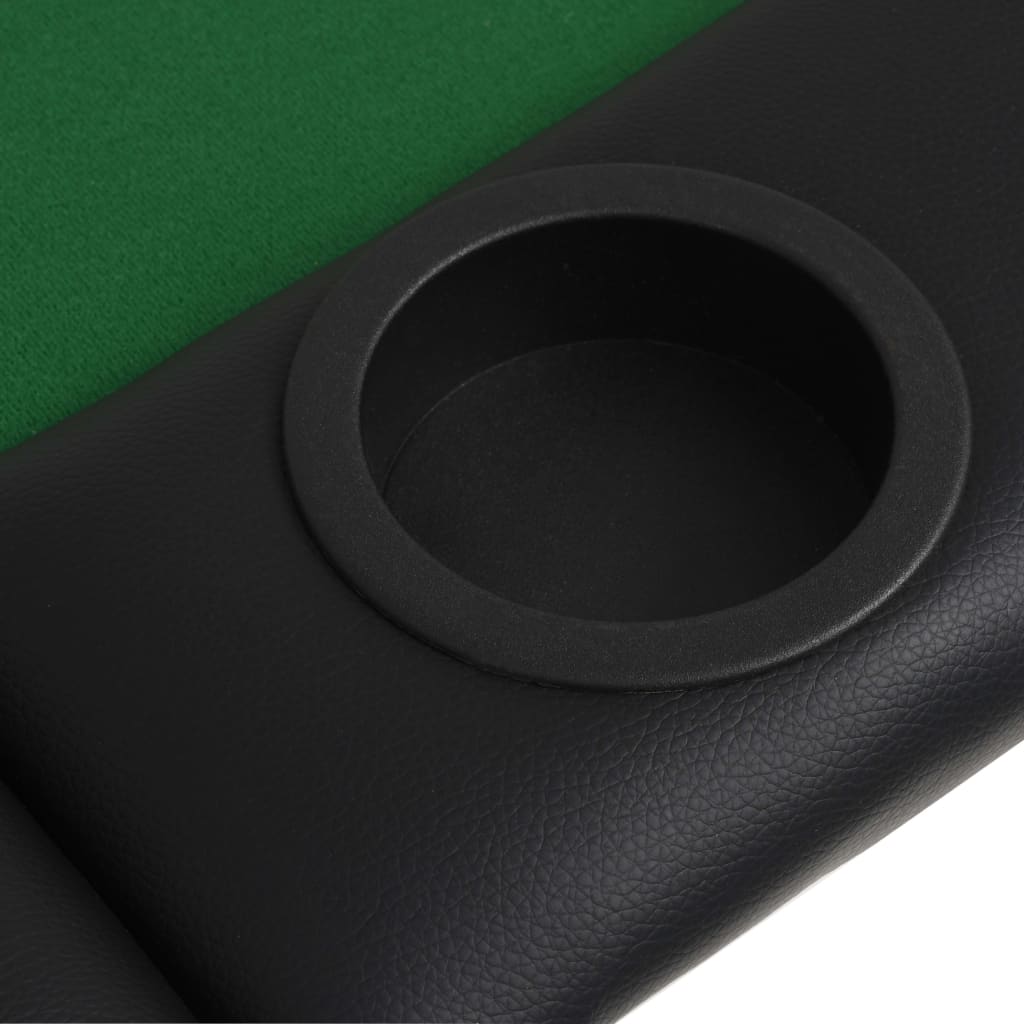 Player Folding Poker Table Fold Oval Green 80210