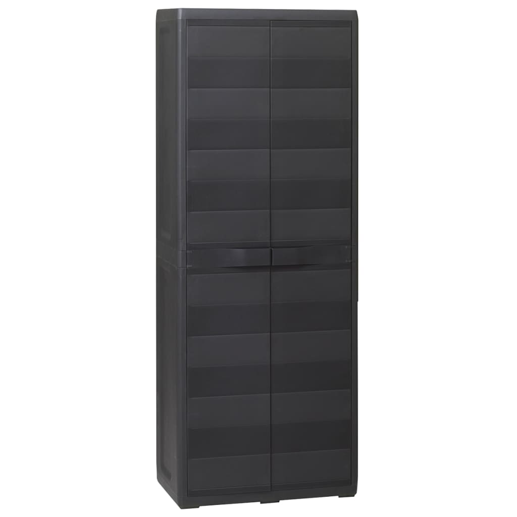 Garden Storage Cabinet With Shelves Black 43700