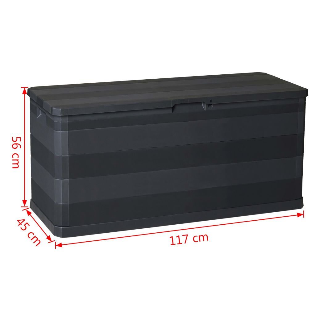 Patio Storage Box Black 43708