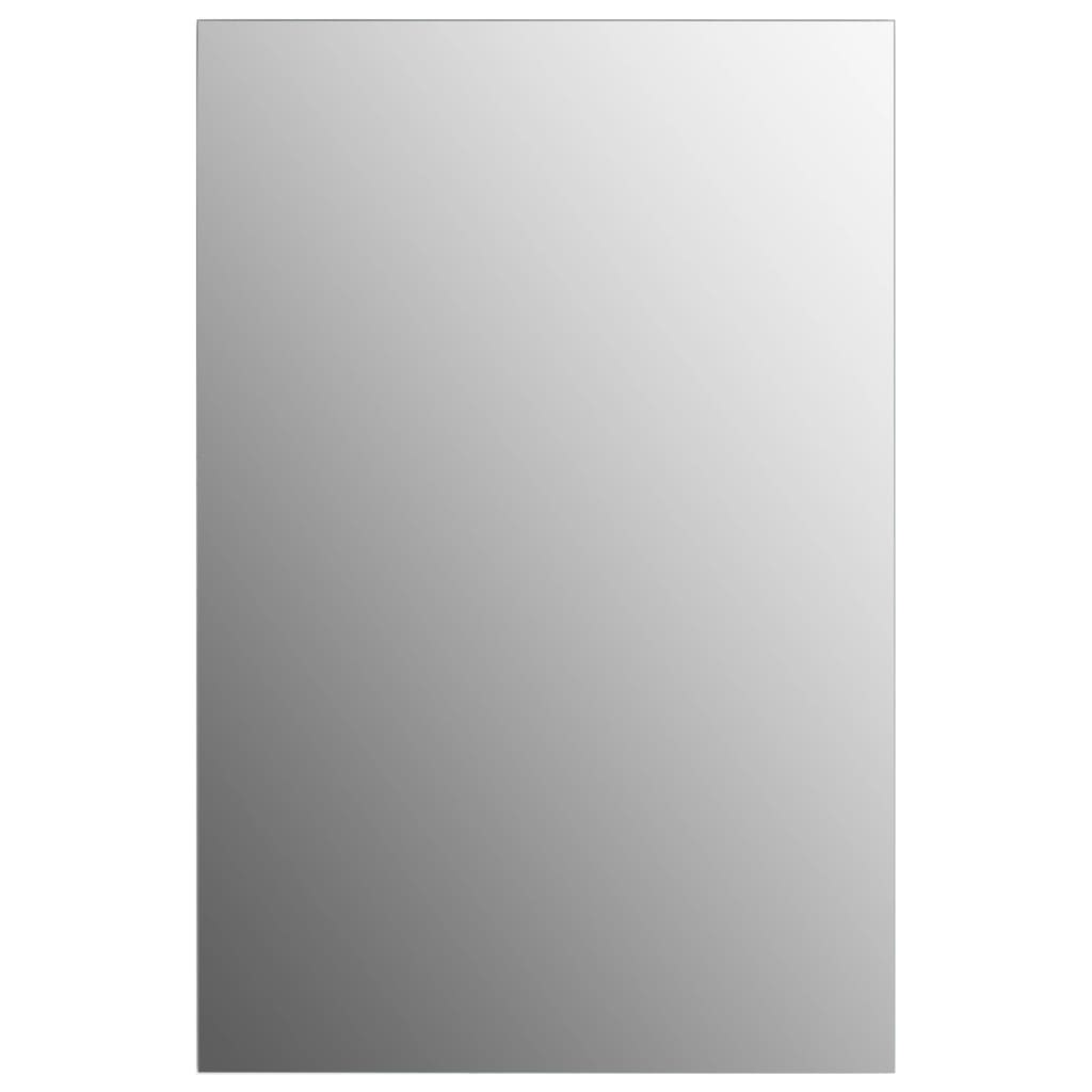 Wall Mirror Set Round Glass Silver 245692