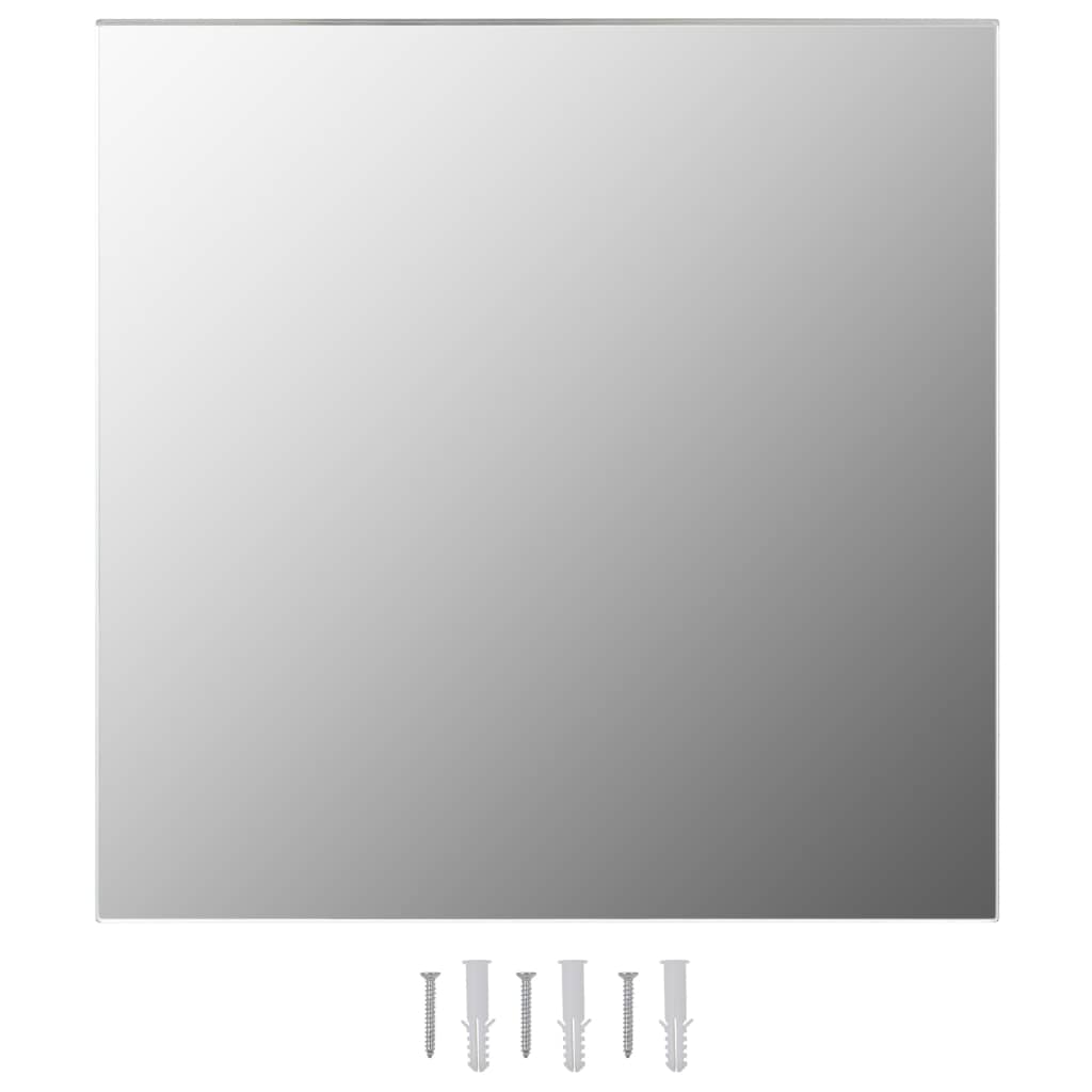 Wall Mirror Square Glass Silver 245700