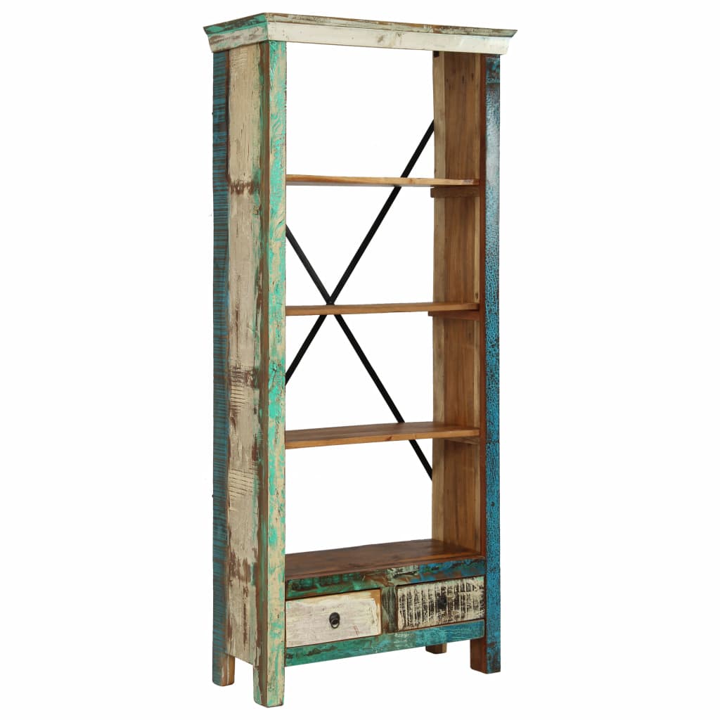 Bookcase Solid Reclaimed Wood Multicolour 246026