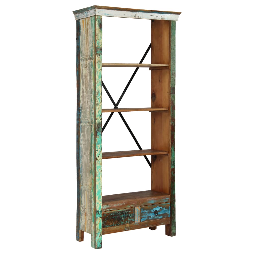 Bookcase Solid Reclaimed Wood Multicolour 246026