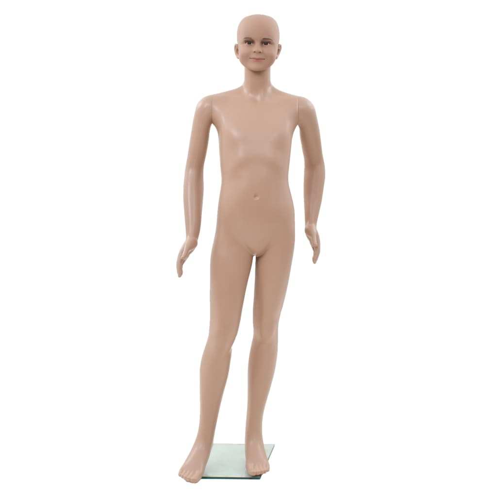 Sexy Female Mannequin With Glass Base Beige 142930