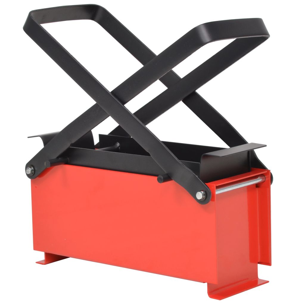 Paper Log Briquette Maker Steel Black And Red 142921