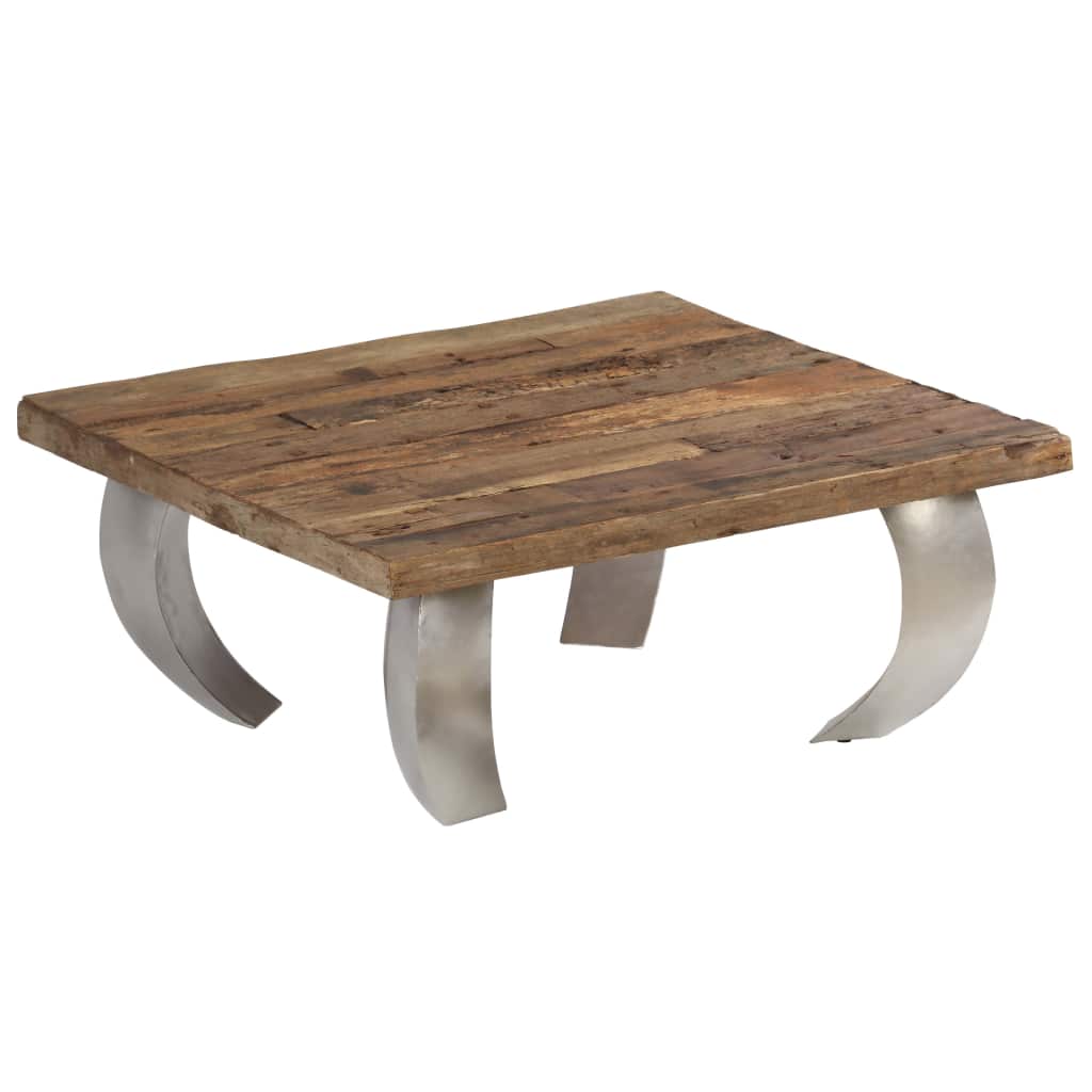 Opium Coffee Table Reclaimed Wood And Steel Brown 246292