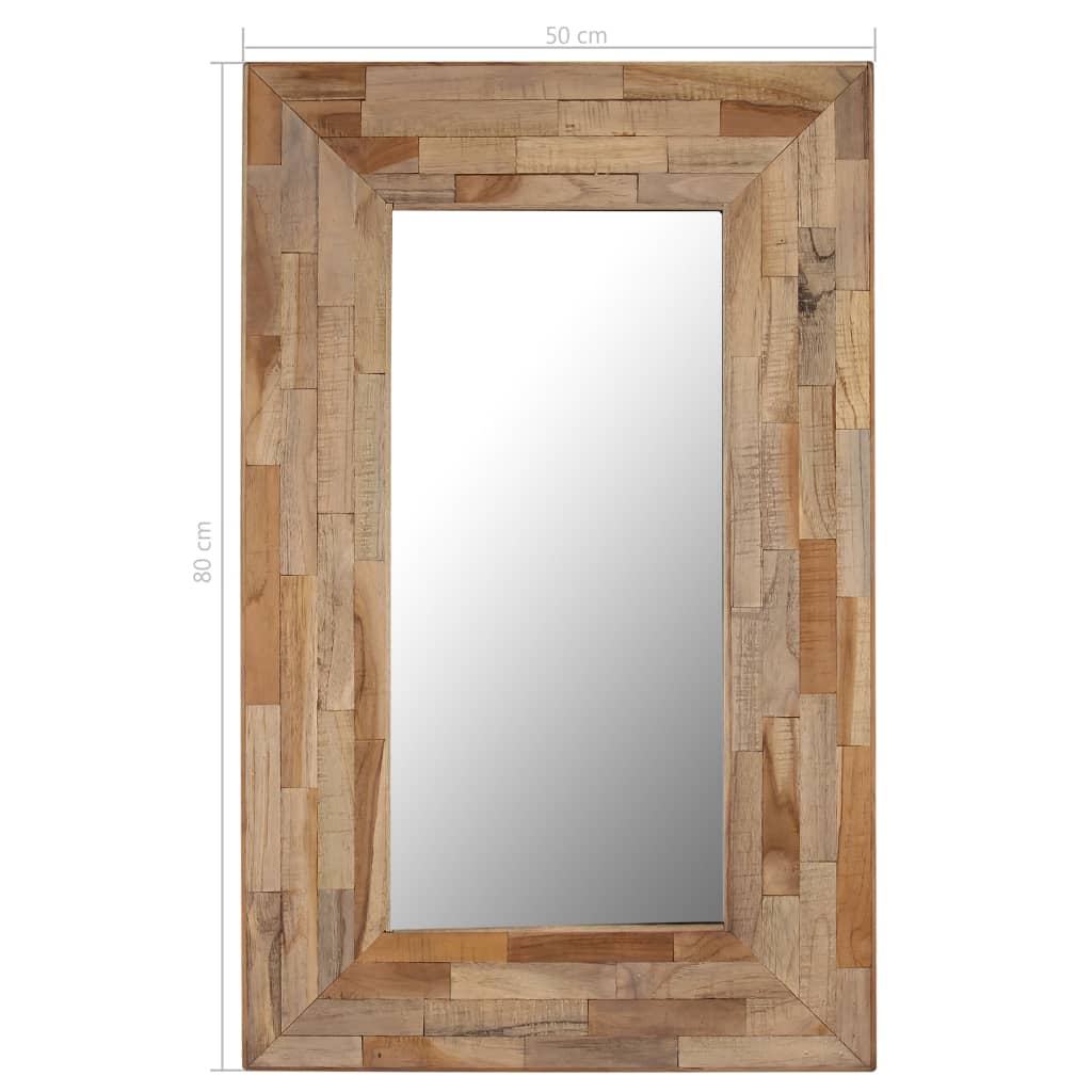 Mirror Reclaimed Teak Brown 246083
