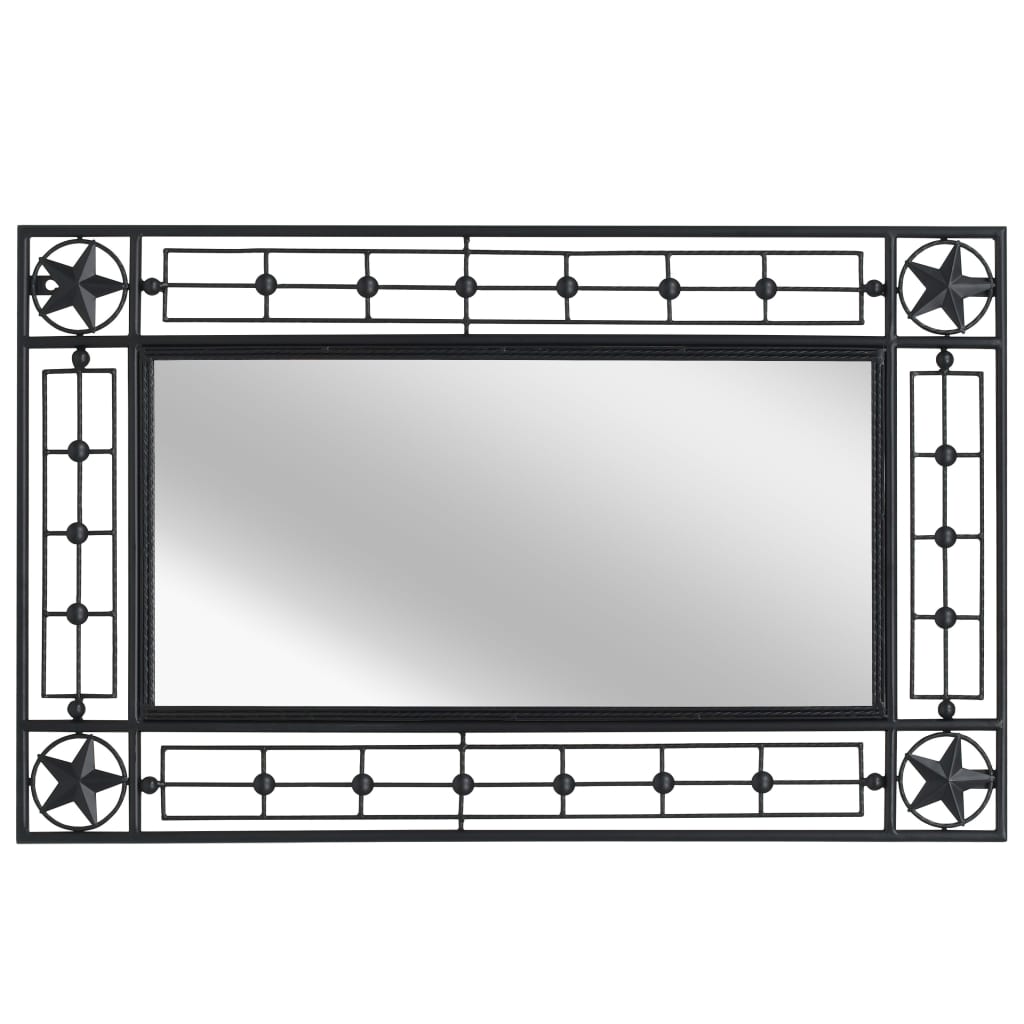 Wall Mirror Arched Black 245920