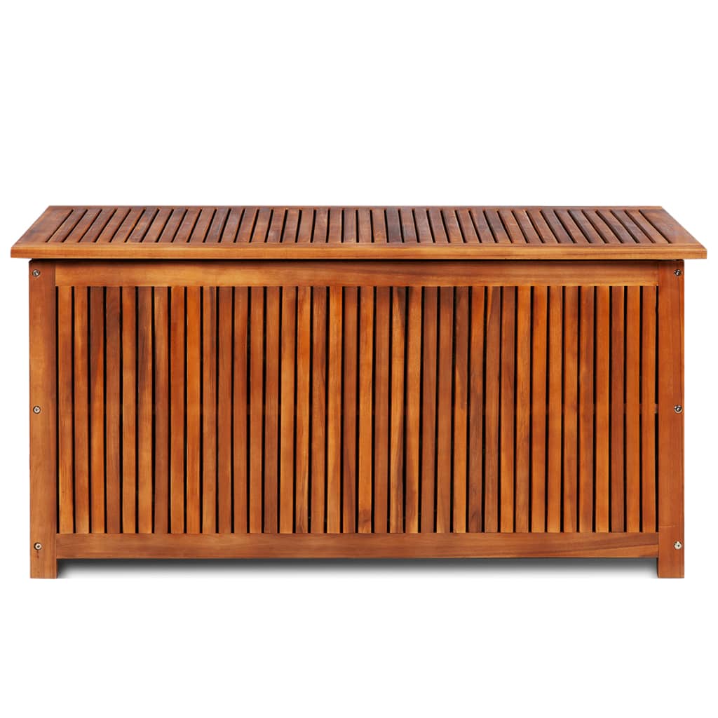Patio Storage Box Cm Solid Acacia Wood Brown 44127