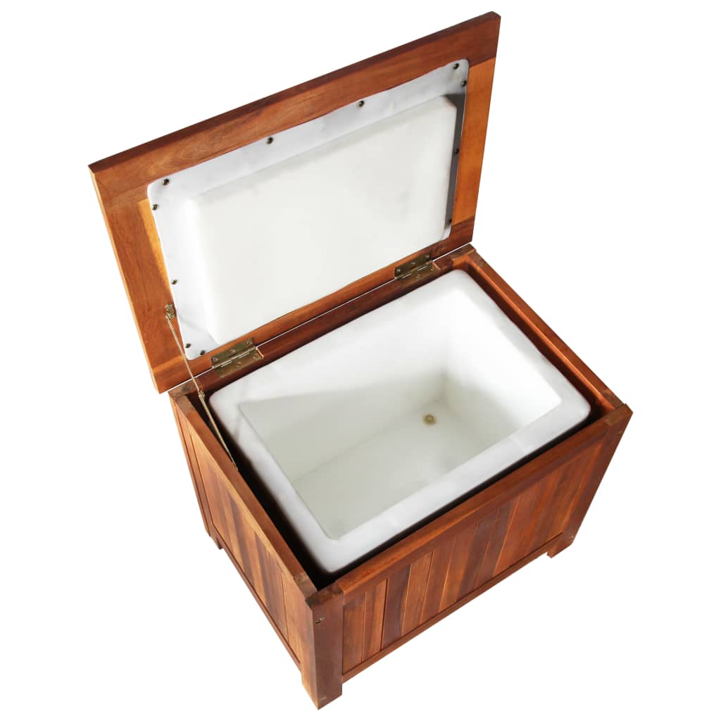 Ice Box Solid Acacia Wood Brown 43993