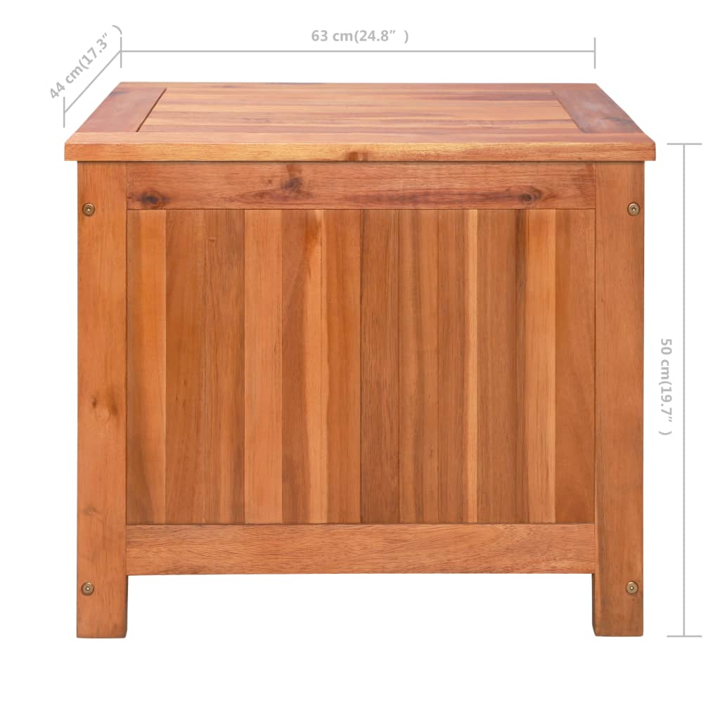 Ice Box Solid Acacia Wood Brown 43993