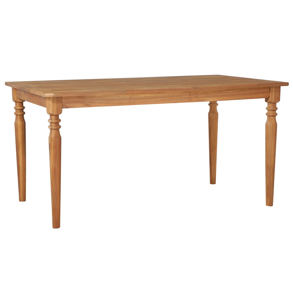 Patio Table Solid Acacia Wood Brown 44255