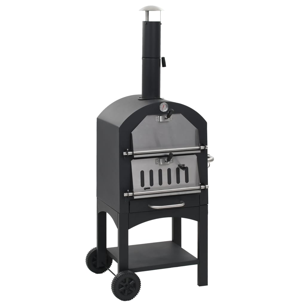Charcoal Fired Outdoor Pizza Oven With Fireclay Ston 44279