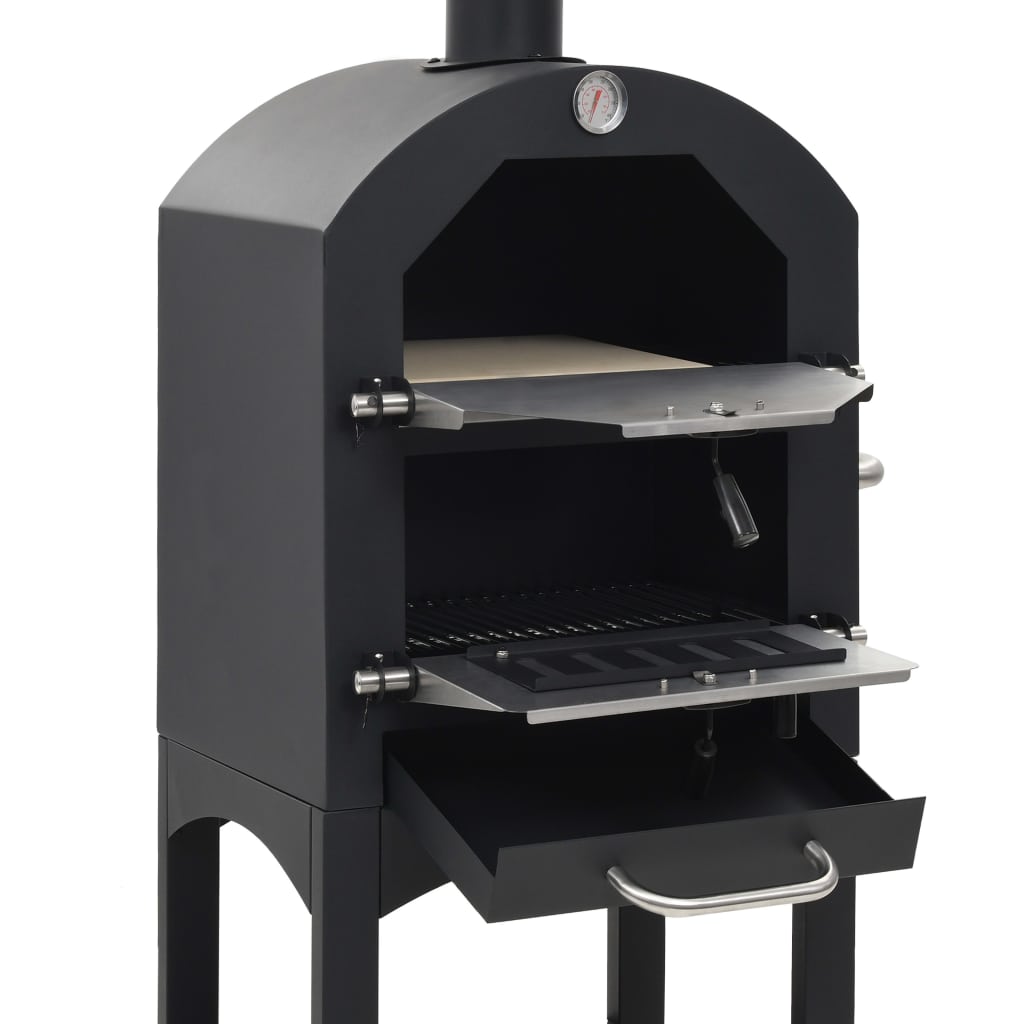 Charcoal Fired Outdoor Pizza Oven With Fireclay Ston 44279