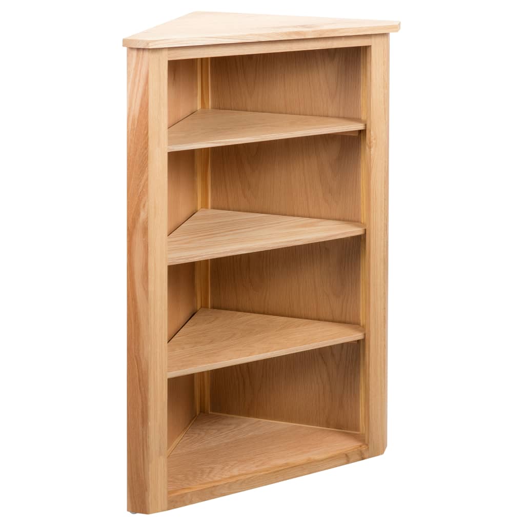 Corner Cabinet Solid Oak Wood Brown 247040