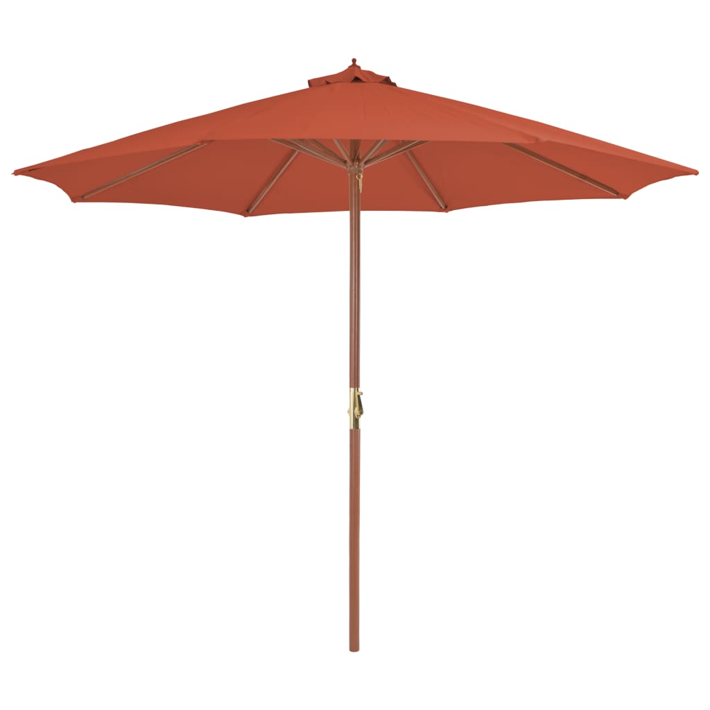 Cantilever Umbrella With Wooden Pole Anthracite 44491