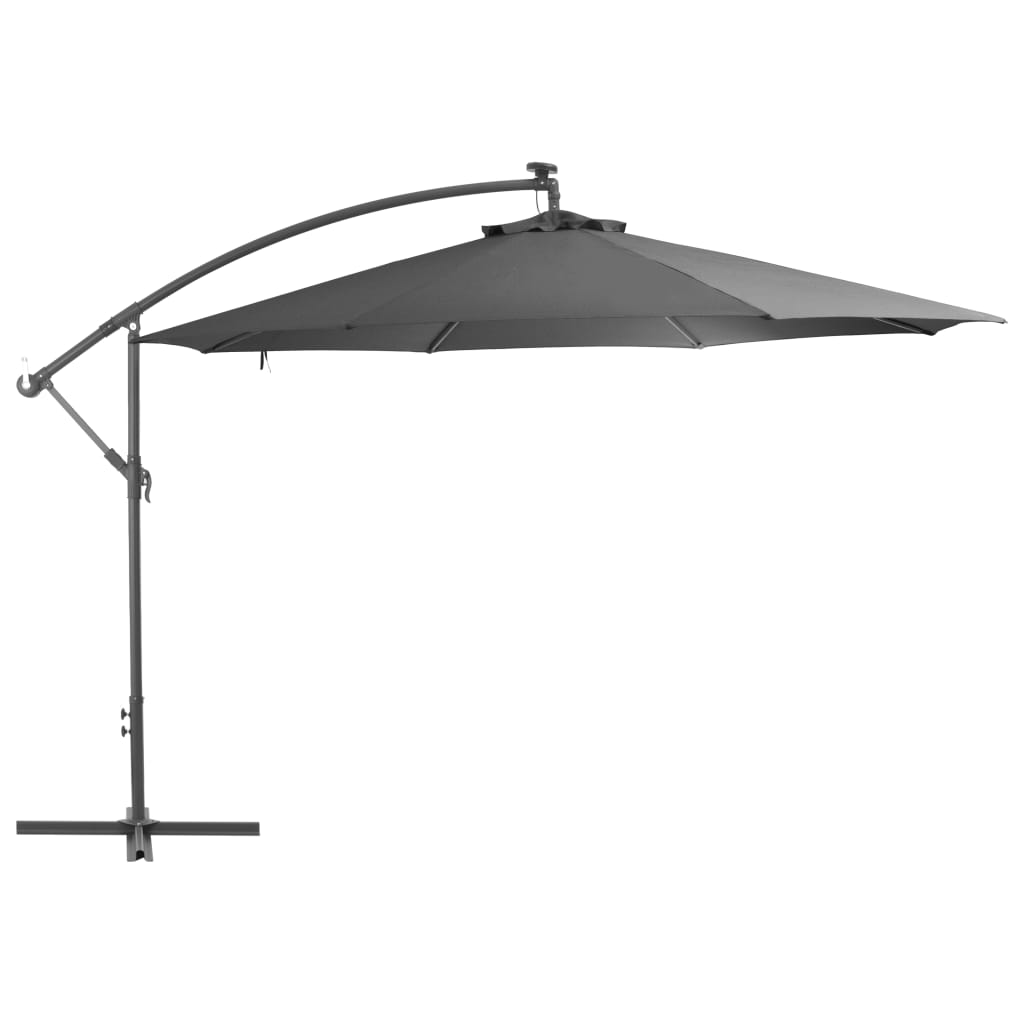 Cantilever Umbrella With Aluminum Pole Anthracite 44505