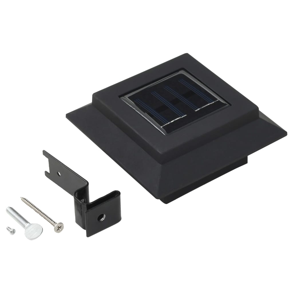 Outdoor Solar Lamps Led Square Black 44468