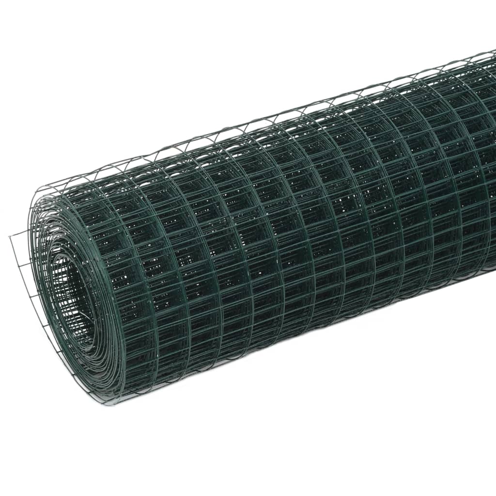 Chicken Wire Fence Steel With Pvc Coating Green 143629