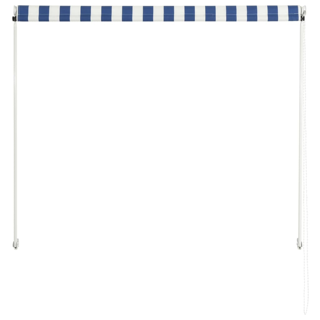 Retractable Awning Blue And White Multicolour 143746
