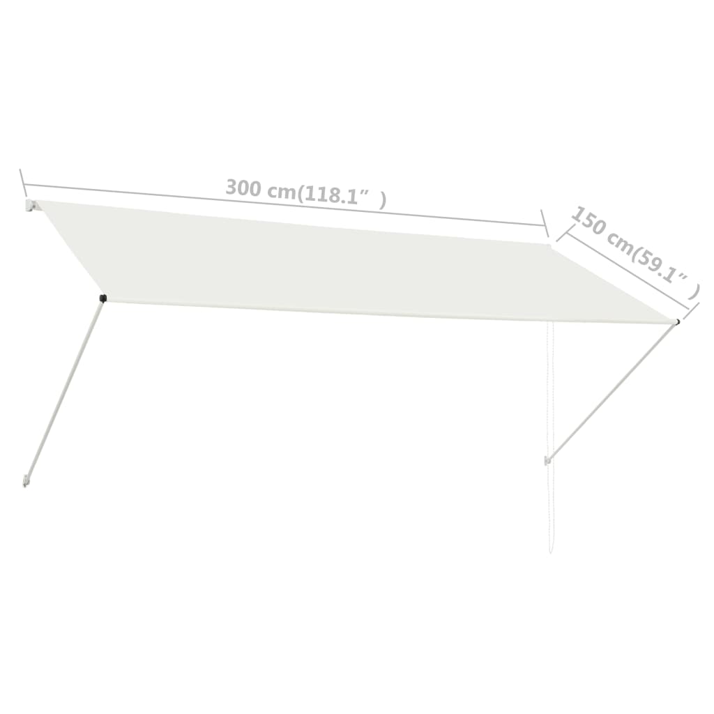 Retractable Awning Anthracite 143761