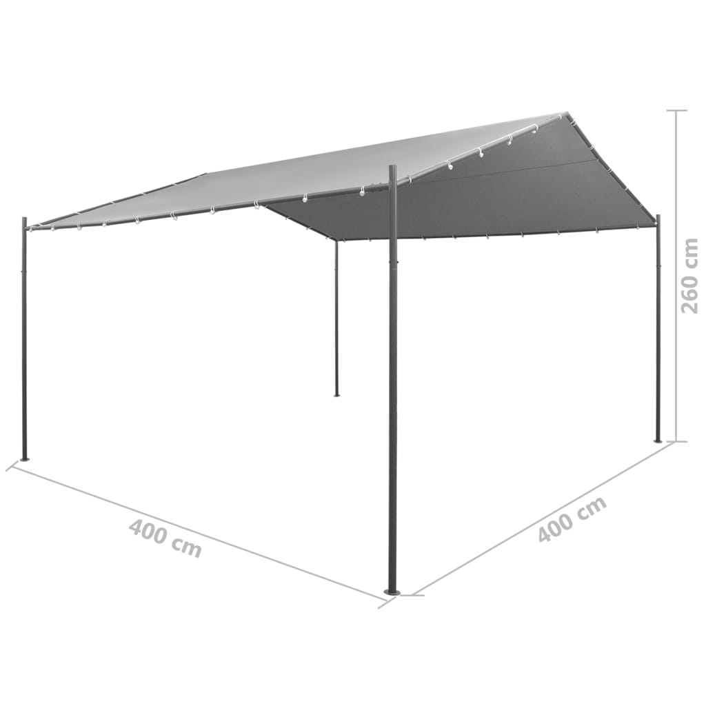 Garden Marquee Pavilion Tent With Curtains Hexagonal 44766