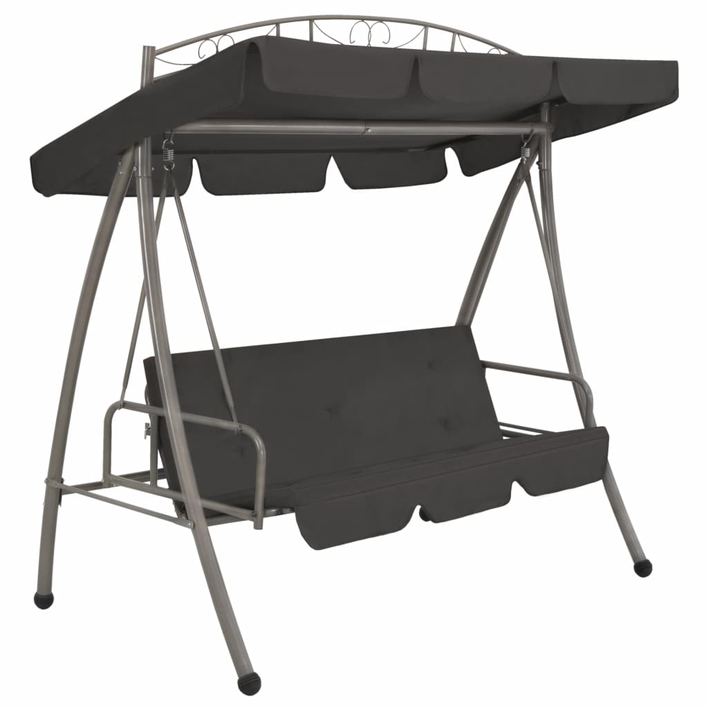Outdoor Convertible Swing Bench With Canopy Steel An 45073