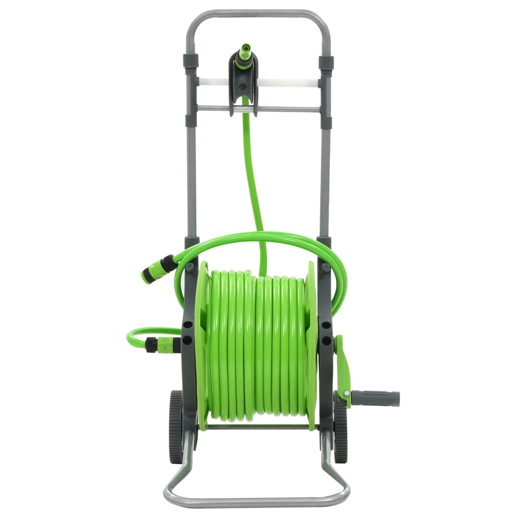 Water Hose Reel With Wheels Green 143900