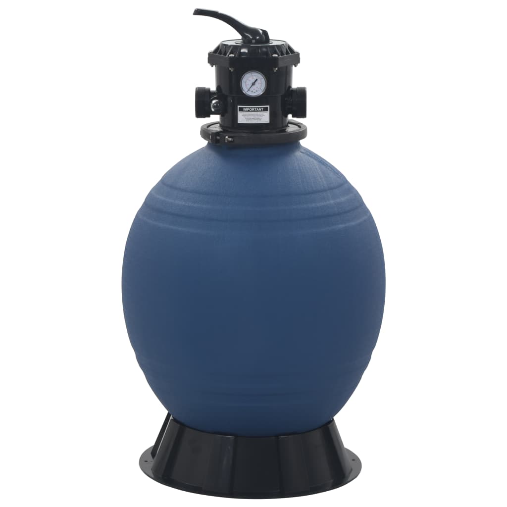 Pool Sand Filter With Position Valve Gray Grey 91725