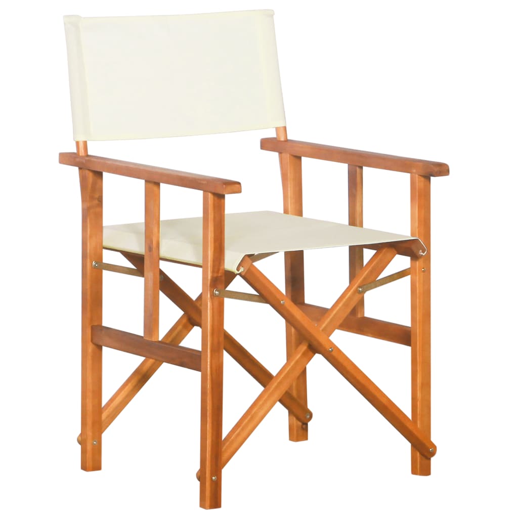Directors Chair Solid Acacia Wood Brown 45596